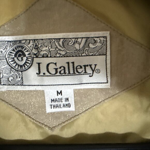 J. GALLERY WOMEN'S  METALLICA  LIGHT GOLD CAR JACKET WITH HOOD SIZE MEDIUM - Picture 2 of 9